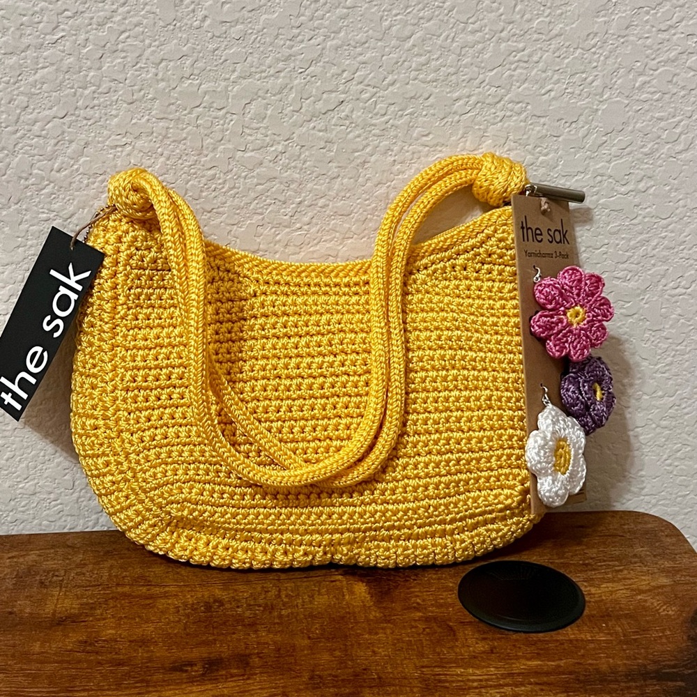 The Sak Sunflower Yellow Crochet Bag